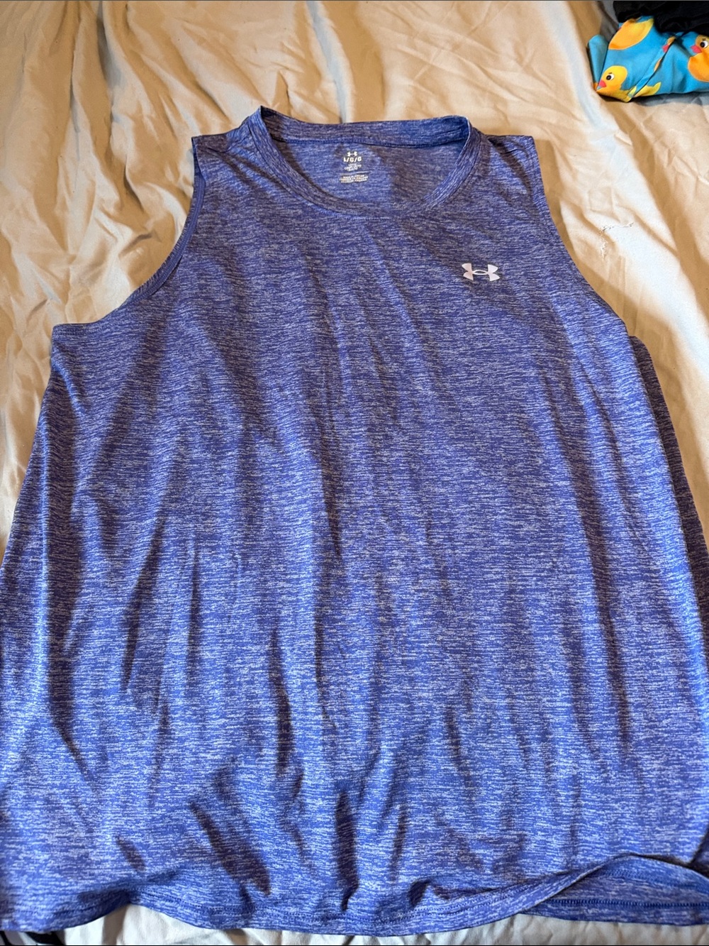 Under Armour Royal Heather purple Sleeveless Performance Tank